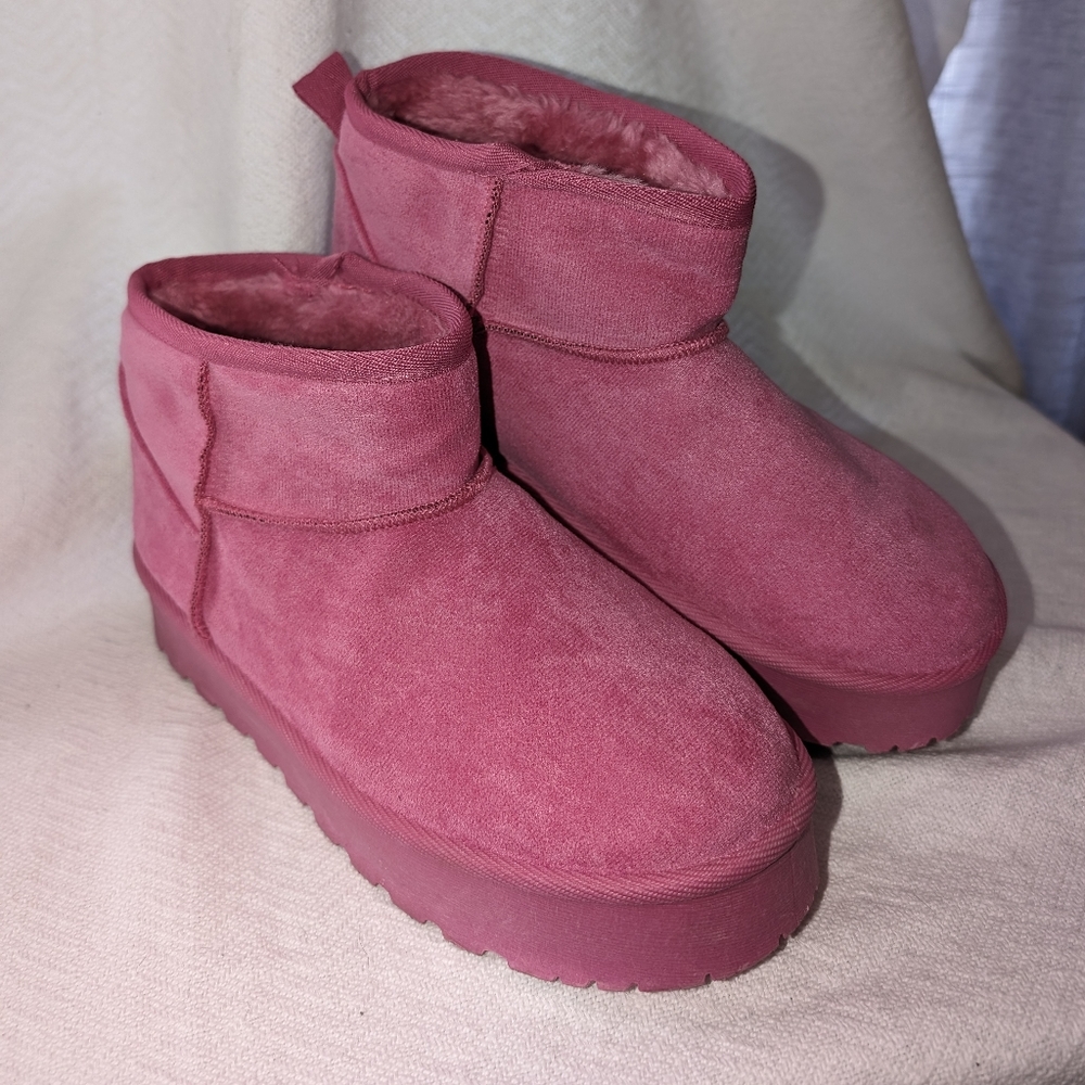 Pink booties